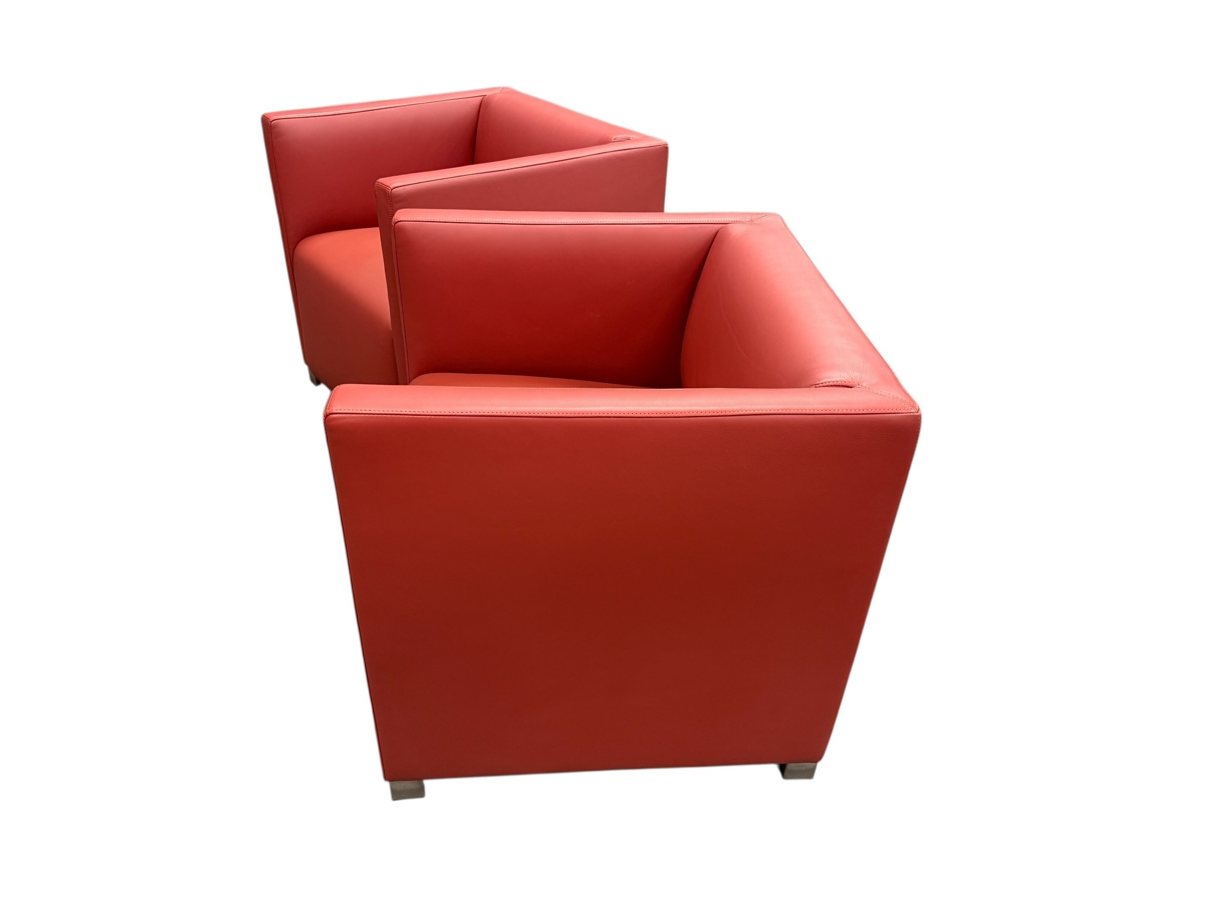 Cubic Chairs by Paolo Piva for Wittmann, 1980s, Set of 2 8 Cubic Chairs