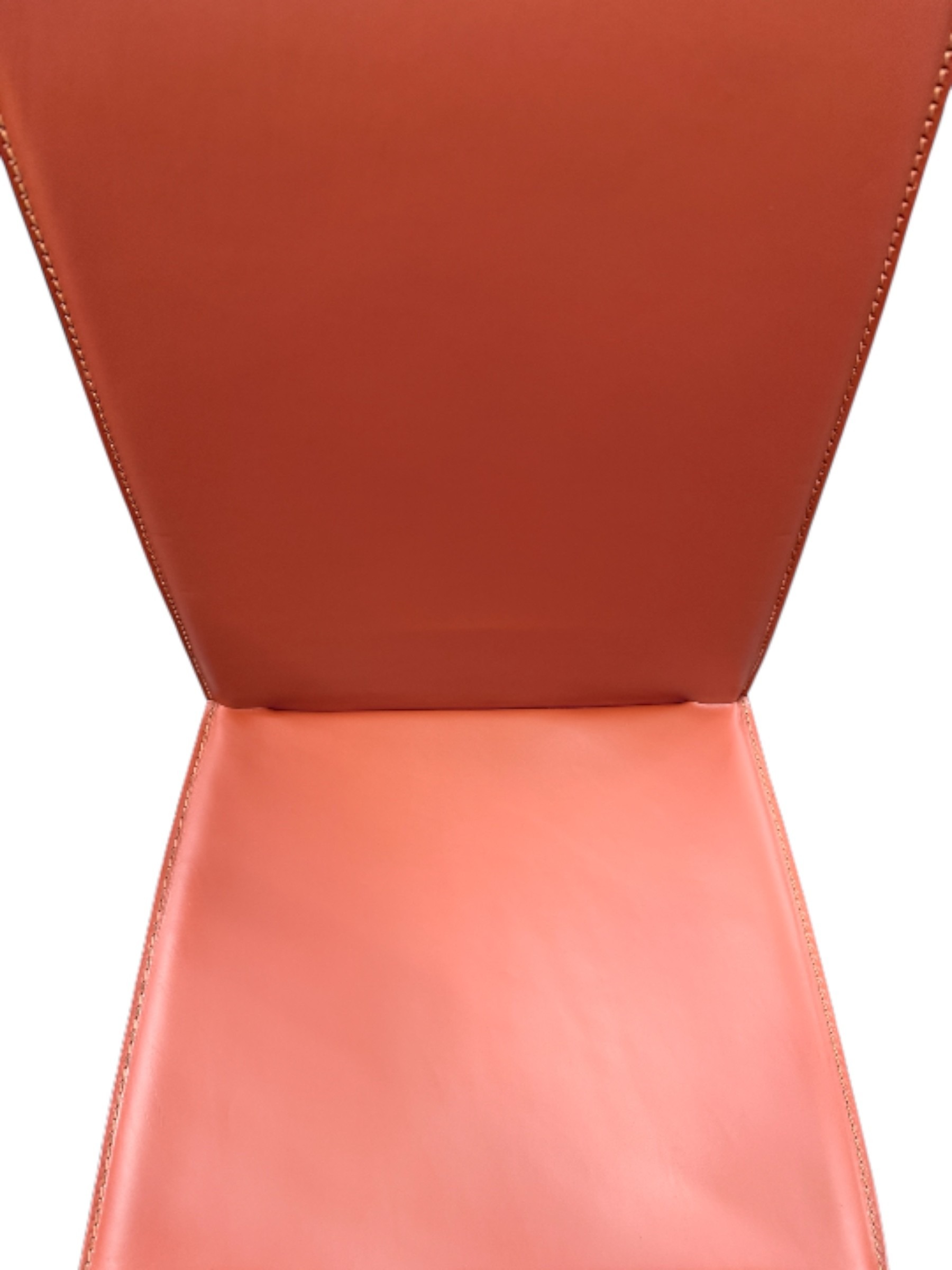 Italian Modern Red Leather Chair by Philippe Starck, 1980s 6 Italian Modern Red Leather Chair by Philippe Starck, 1980s – Bild 5
