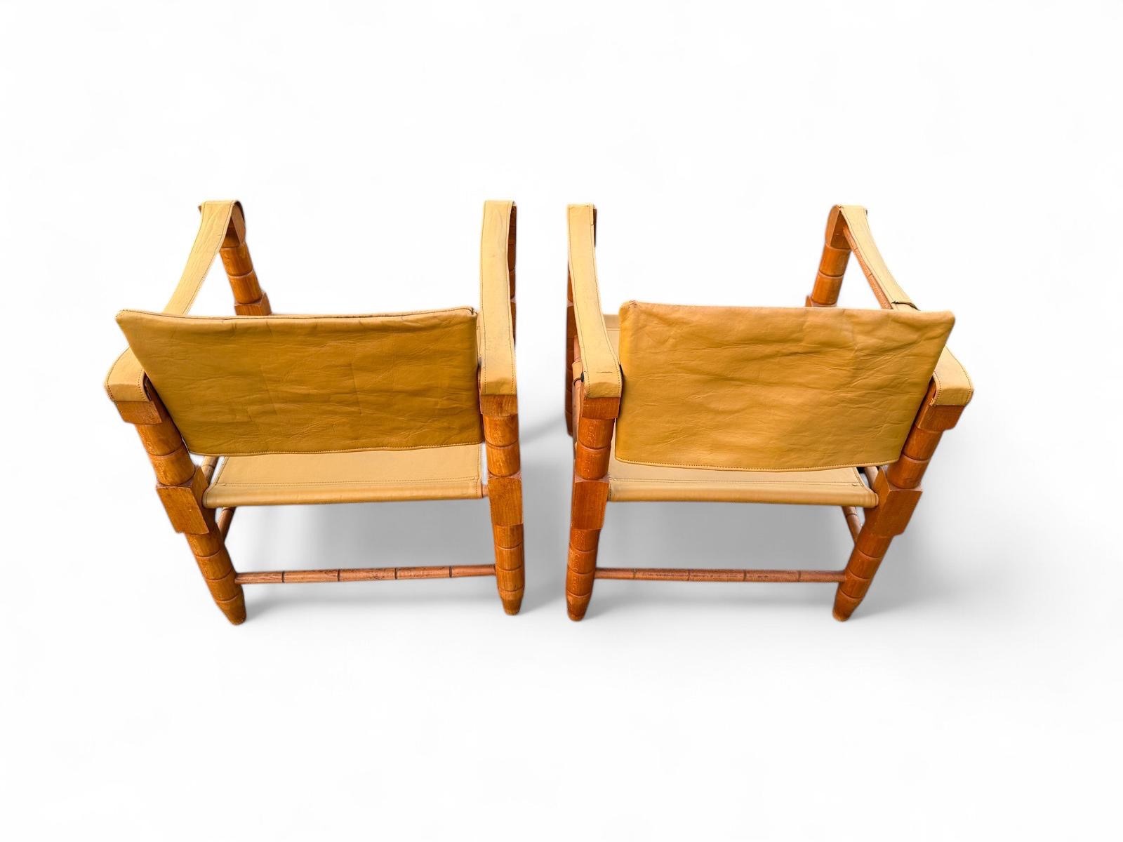 Vintage Safari Chairs aus den 1960er-Jahren 3 Vintage Safari Chairs aus den 1960er-Jahren – Bild 2