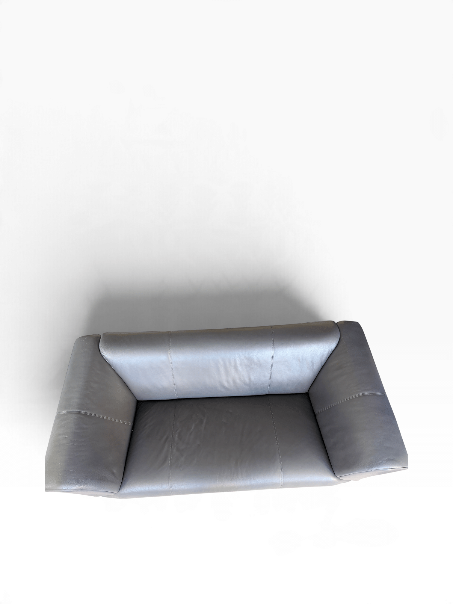 Rolf Benz 322 – Schwarzes 2-Sitzer Ledersofa 3 Rolf Benz 322 – Schwarzes 2-Sitzer Ledersofa – Bild 2