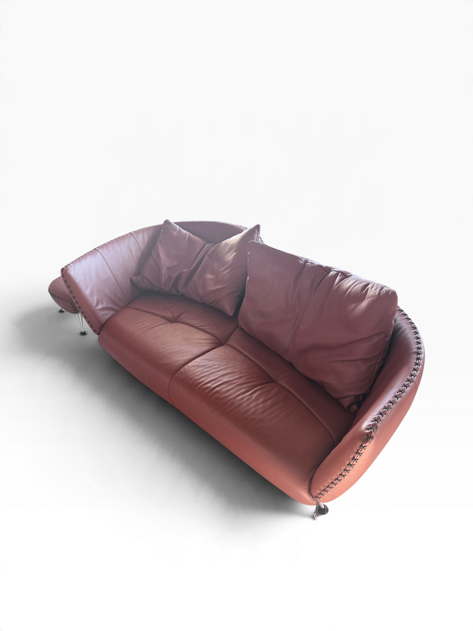 de Sede DS-102 rotes Ledersofa 7 de Sede DS-102 rotes Ledersofa – Bild 6