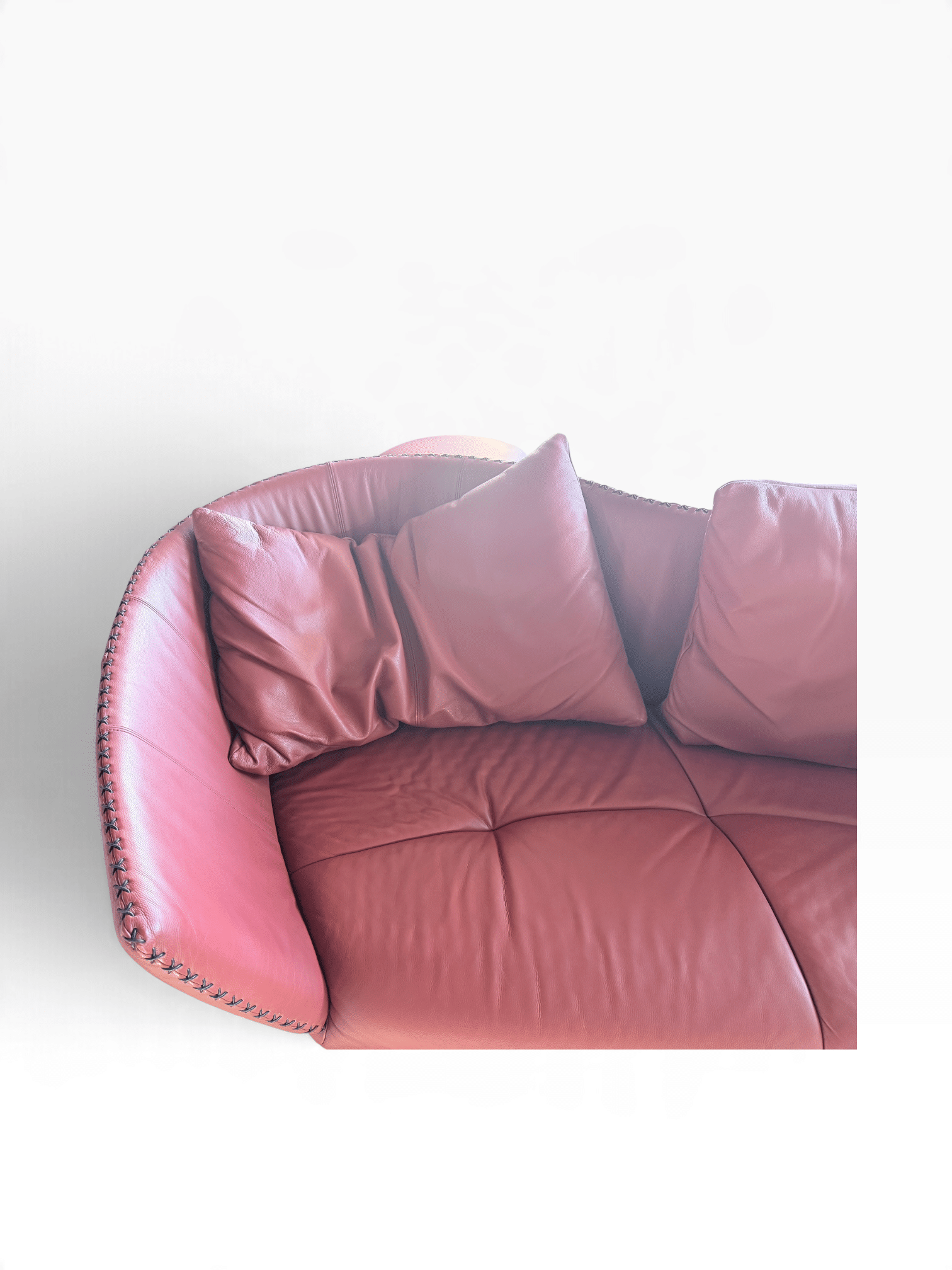 de Sede DS-102 rotes Ledersofa 8 de Sede DS-102 rotes Ledersofa – Bild 7